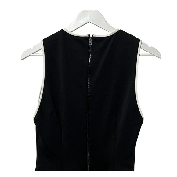 ALICE + OLIVIA WOMENS 8 EDRIS SLEEVELESS MINI DRESS BLACK COCKTAIL PARTY NEW - Picture 10 of 15